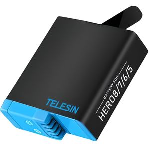 Batería recargable negra AHDBT‑801 con cargador de 3 canales para GoPro