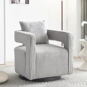 Costway fauteuil salon scandinave capitonné, petit fauteuil