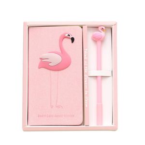 CARNET DE NOTES Cahiers de notes et de stylos Pink Flamingo Set de