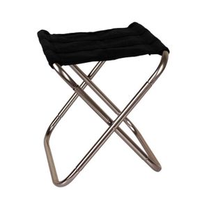 SIÈGE DE PÊCHE Chaise de pêche portable Tabouret pliable en alliage d'aluminium léger pour le camping en plein air(Argent)