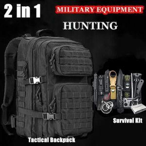 Sac À Dos Tactique Étanche Pour Chasse, Randonnée Ou Sports En Plein Air 45  Litres[x533] - Cdiscount Sport