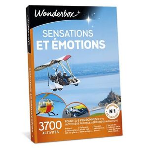 COFFRET SÉJOUR Wonderbox - Idée cadeau - Sensations et émotions - 3700 activités sportives