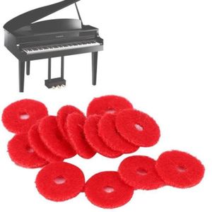 PIANO ZX06461-joints de bague de piano rouge 90Pcs Piano Anneau Joints Doux Laine Petit Outil De Réglage Rouge Accessoires 1mm Épaisseur