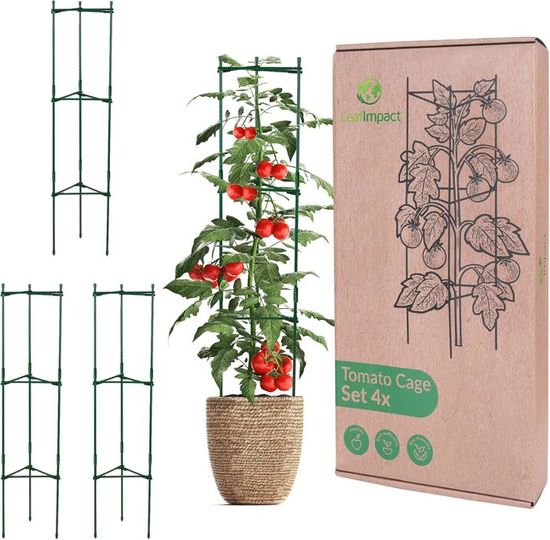 INF Kit De Tuteurs Pour Plantes - 38cm, 20 Tuteurs, 40 Clips