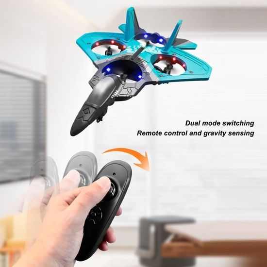 Avion Télécommandé 2,4 GHz – 2 Canaux, Gyroscope 3 Axes, LED, Mousse EPP – 2 Batteries, Recharge USB – Débutants Et Enfants