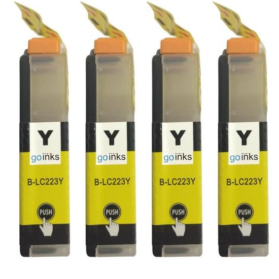 LC205YS - Cartouche jet d'encre Brother compatible jaune (1 200 pages)