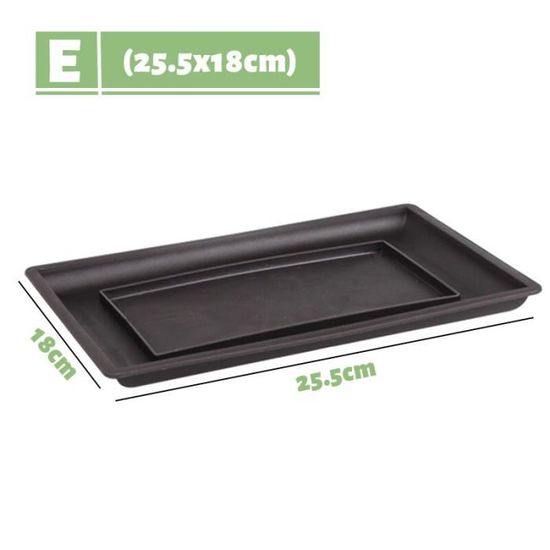 Plastic Forte Jardinière Balcon Avec Plateau Et Support Métal 50x20x17,5 Cm - 10L Gris Anthracite