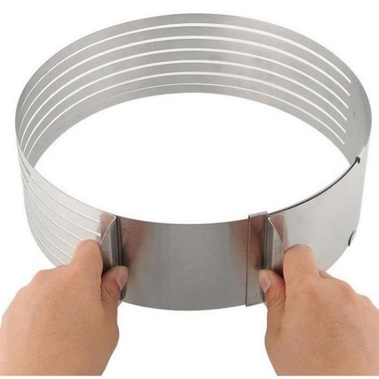 Cercle A Patisserie 3Pcs - Rond Gâteau Moule Cadre Moule Pâtisserie En Acier Inoxydable 10-15