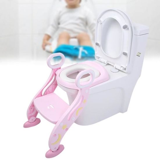 Dioche Toilette de formation de pot Siège d'Entraînement de Pot Bébé Siège de Formation de Toilette Pliant Réglable Enfants