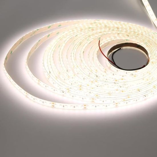 Ruban LED Extérieur 2m - 220V, IP67, Blanc Chaud 3200K Avec Interrupteur