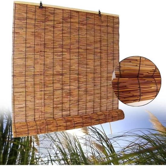 Clôture Brise-vue En Roseau Naturel - Rouleau Décoratif Pour Jardin, Balcon, Terrasse - 7