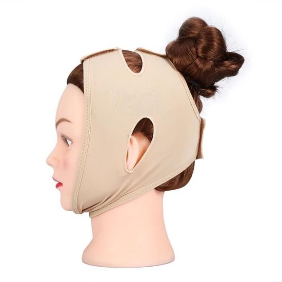 Bandeau Amincissant Visage Réutilisable - Lifting & Raffermissement Peau - Soie Glacée Vert - Ajustable