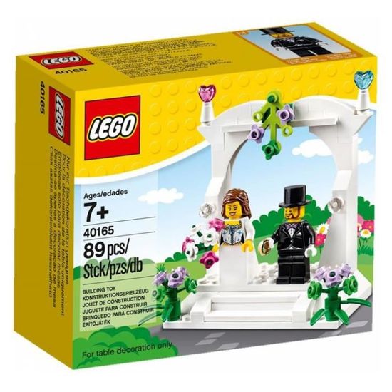 Jouet de construction LEGO Petit cadeau de mariage Blanc Rouge Vert 89 pieces A monter soi meme Cdiscount Jeux Jouets
