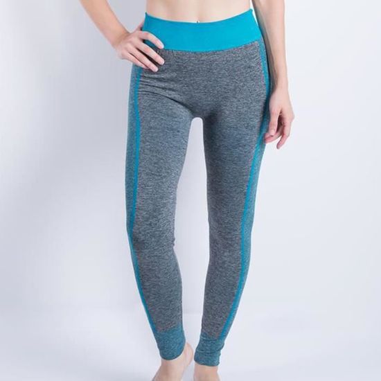 Pantalon Femme de yoga Fesses en forme Pantalon élastique Leggings Pantalons  serrés Pantalons de sport Bleu - Cdiscount Prêt-à-Porter