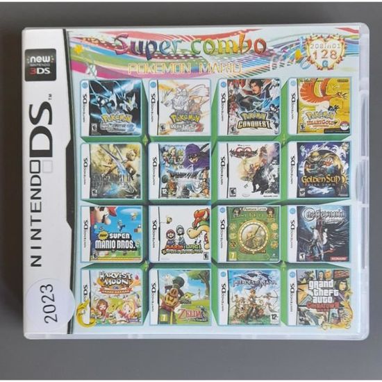 208 Games in 1 NDS Game Pack Card Super Combo Cartridge for Nintendo DS