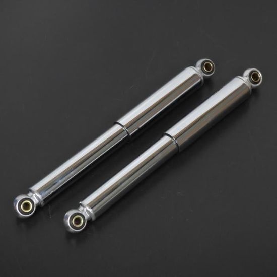 Paire D'amortisseurs Arrières Chromé Pour Mobylette Peugeot 103, Mbk 51 Motobecane Etc 320mm