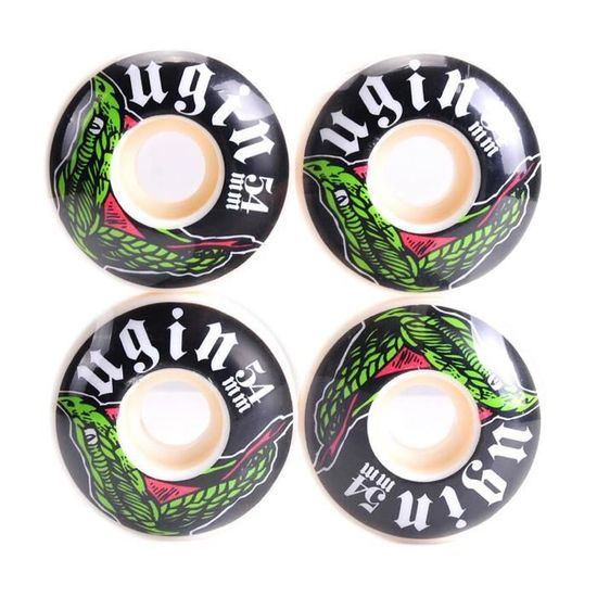 Roues Skateboard Yosoo - PU 100A 52mm X 30mm - Lot De 4 - Pour Terrains Rugueux