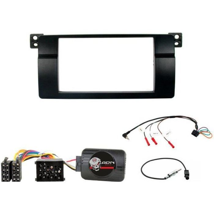 Kit Adaptateur Autoradio 2DIN BMW serie 3 E46 98-05 + CAV + FM - KITCAVBM03 - ADNAuto