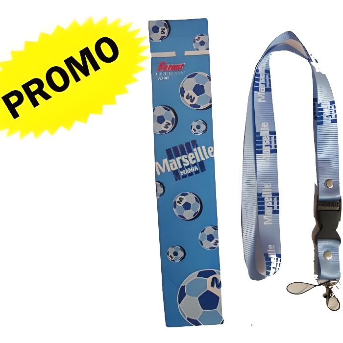cordon tour de cou porte clef portable OM,MARSEILLLE