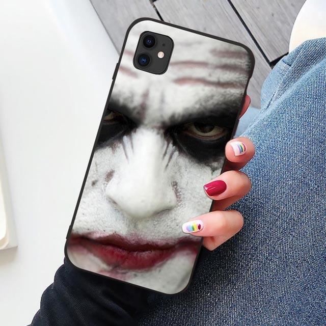 Noir 2019 Joker Joaquin Phoenix film caoutchouc souple en polyuréthane thermoplastique housse de téléphone pour iPho-YSSJKA147552