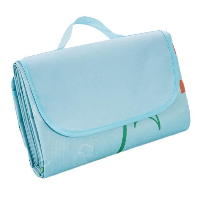 Couverture Tapis Pique-Nique Impermeable Portable Et Pliable avec Des Poignées Tapis de Plage, pour Camping, Parc,32,145X200cm