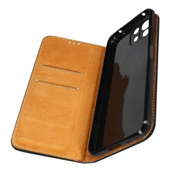 Étui Xiaomi 11 Lite 5G et Mi 11 Lite Porte-carte Support Vidéo En Cuir noir Noir