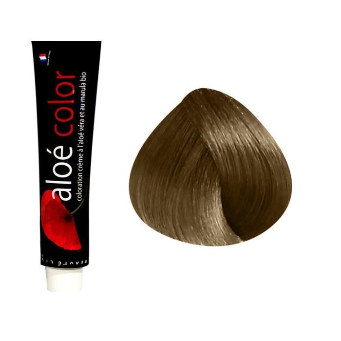 Beautélive Coloration crème à l'aloé véra et au marula Bruns, 7.73 : Blond Brun Doré Avec ammoniaque, 100ml
