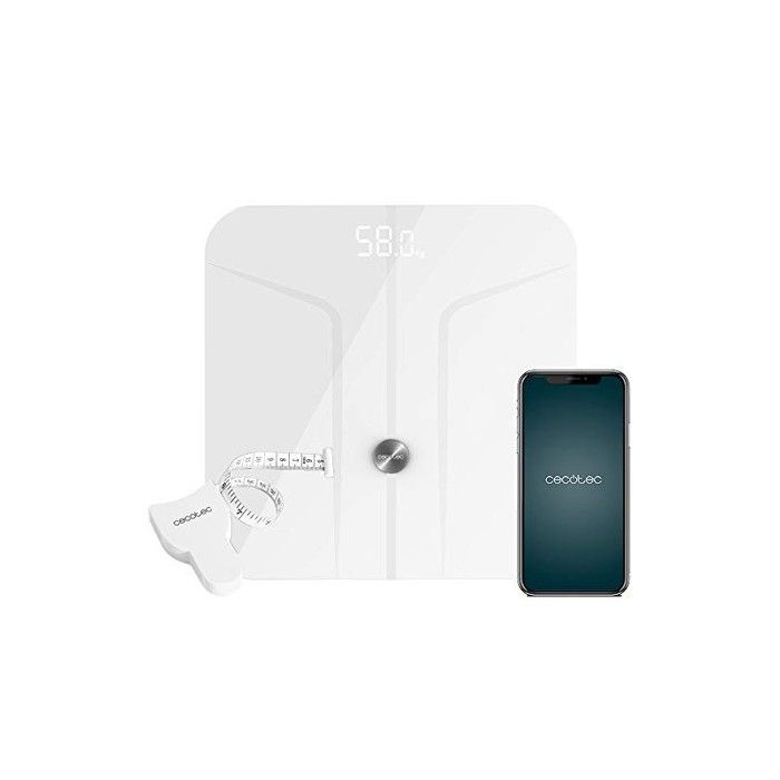 Cecotec Pèse-personne Surface Precision 9700 Smart Healthy, Fonction de bio-impédance, connectivité via Bluetooth