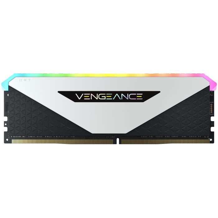 CORSAIR Mémoire Vengeance RGB RT 3600MHz 16GB (2x8GB) DIMM DDR4 LED for AMD Ryzen (CMN16GX4M2Z3600C18W)
