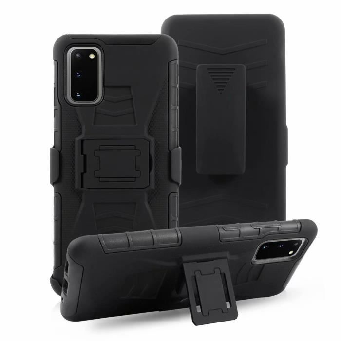 Coque Samsung Galaxy S20 (6.2-) Housse de Téléphone Protection - Clip Ceinture & Support Bumper Etui Samsung Galaxy S20