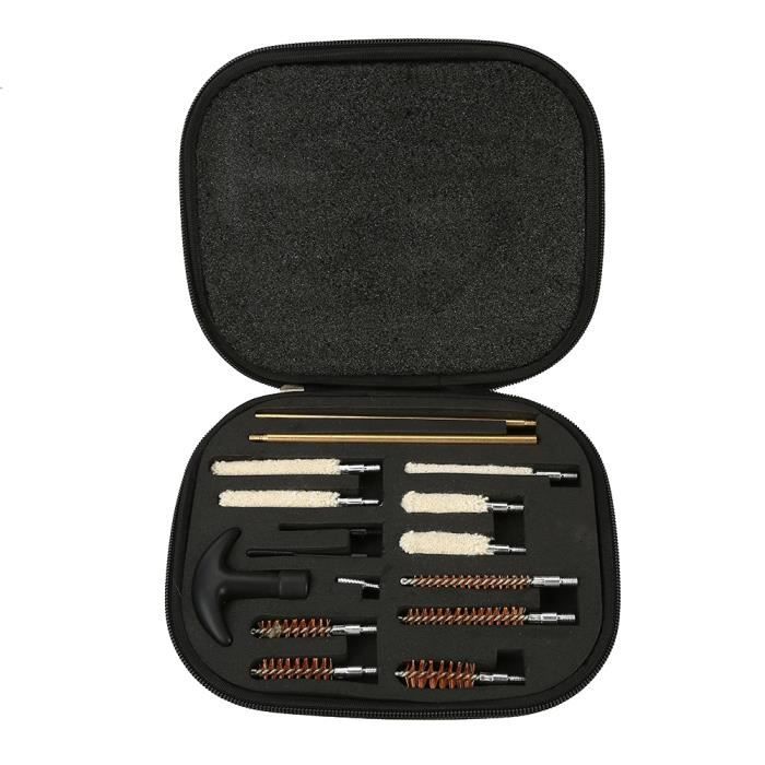 16pcs Kit de nettoyage des armes à Feu Kit de nettoyage de luxe pour pistolet