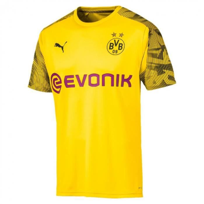 MAILLOT TOP DORTMUND NOIR/JAUNE ADULTE 2019/20 dortmund