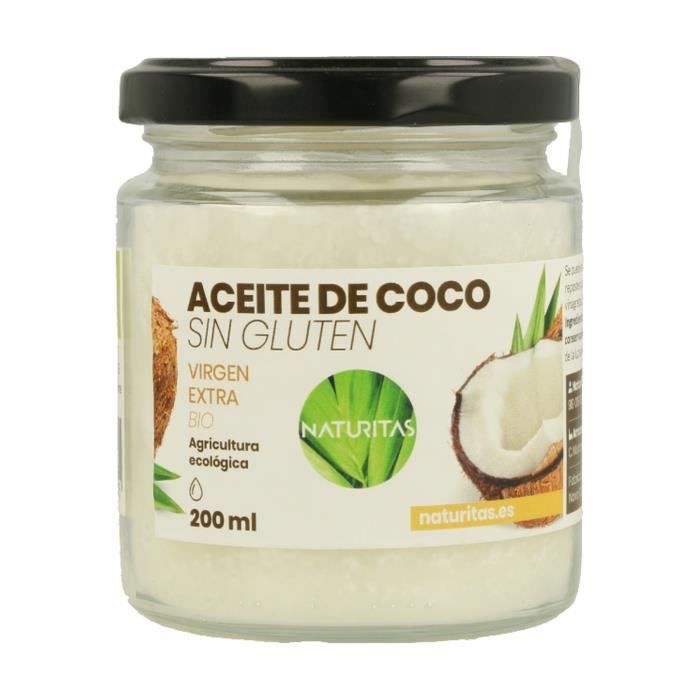 Huile de coco - NATURITAS - 200 ml sans gluten