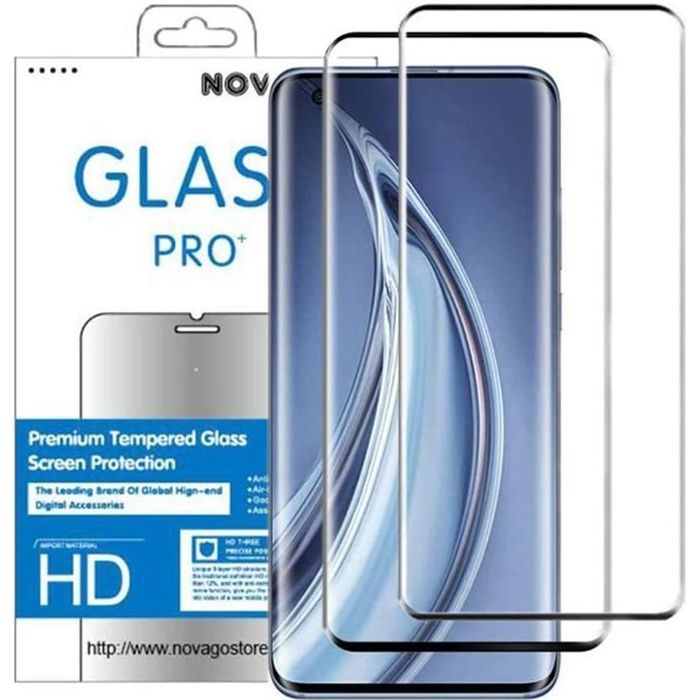 Compatible avec Xiaomi Mi 10 et Xiaomi Mi 10 PRO - 2 Film protection vitre verre trempe transparent incurvé recouvrant tout l'écran