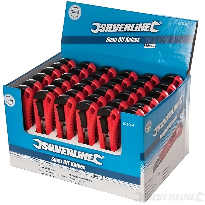 Boîte 36 cutters à lame sécable 18 mm - 36 pcs …