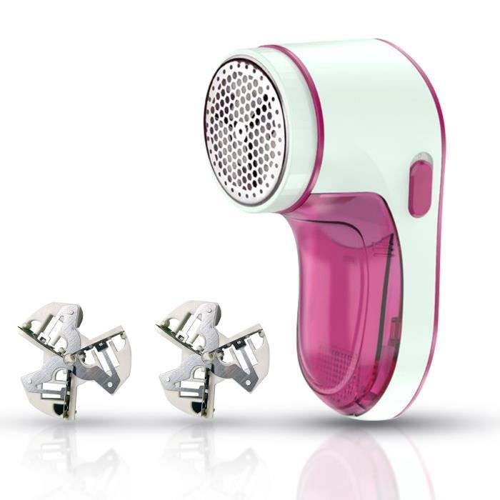 THOTCOC Rasoir Anti-Bouloche,Tondeuse à Textile de USB Rechargeable Portable-Rose