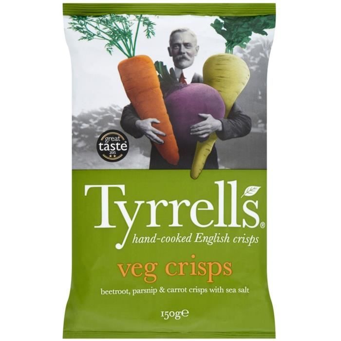 Chips mélange légumes 0.150 KG Tyrrells
