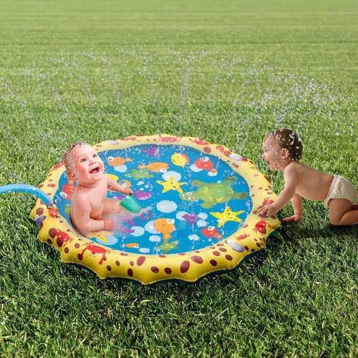 Sprinkle Et Splash Tapis De Jeu d'eau Jouets pour Enfants-Chien-Chat-Animaux Jouets D'été pour Activités Famille De Plein Air@M830