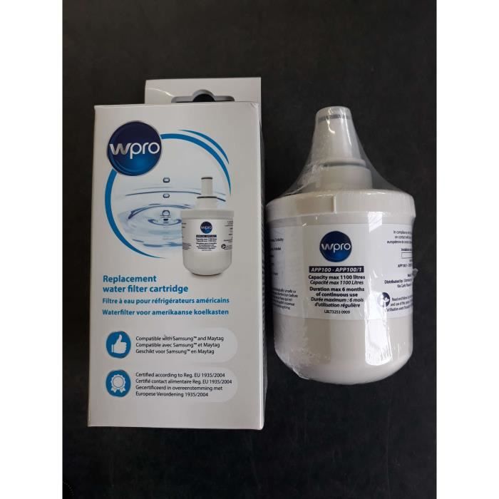 FILTRE ADAPTABLE POUR REFRIGERATEUR SAMSUNG DA2900003A,APP100/1,C00375294,484000000513