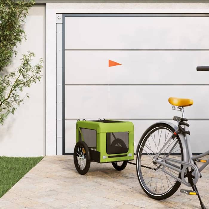 Remorque Vélo Animaux De Compagnie vidaXL – Tissu Oxford PVC, Charge Max 45 kg - vue 10