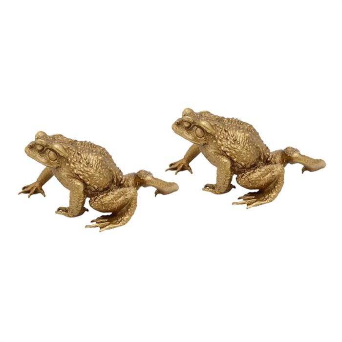 Ongoion Argent Lucky Frog, Chinois Feng Shui Richesse Lucky Money Frog Coin Toad Décoration De Bureau à Domicile Bon Chanceux Feng Shui Frog Pour La Prospérité Décoration De