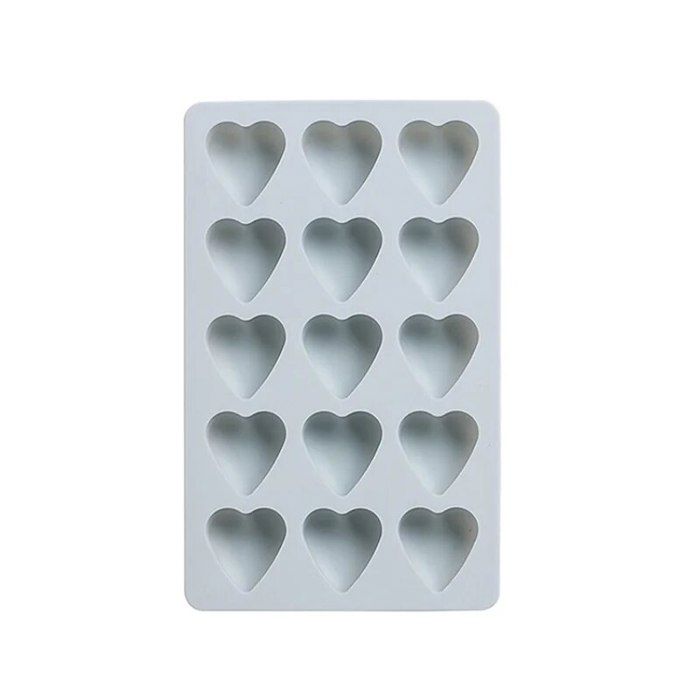 Moule à glaçons en silicone en forme de cœur simple,moule en résine au ...