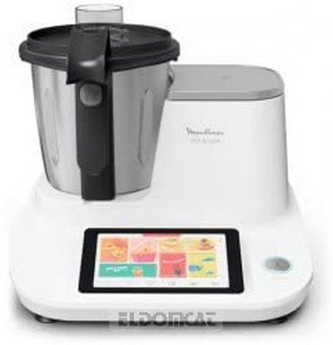 Moulinex HF506111 Click & Cook Robot de cuisine multifonction 3 6 30 à 120 °C écran tactile 32 fonctions 10 Programmes automatiques mode manuel 7 accessoires inclus avec 600 recettes