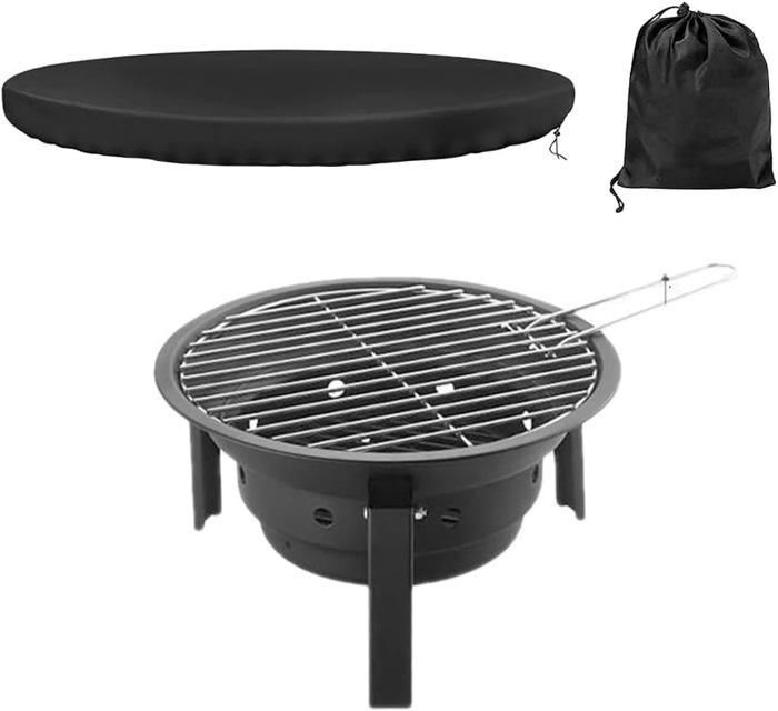 Housse De Protection Barbecue Ronde 80x110 Cm - Grande Taille Polyester Respirant, Anti-UV Et Imperméable, Pour Protéger Votre BBQ Toute L'Année