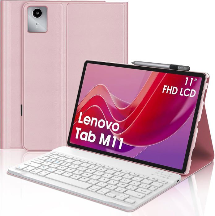 Étui Clavier - Lenovo - Tab M11 2024 - AZERTY - Bluetooth - Magnétique Amovible