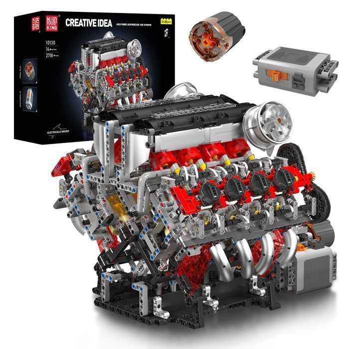 Mua Mould King 10130 Technik Groß(V8)Die Achtzylinder-Reihenbenzinmotor
