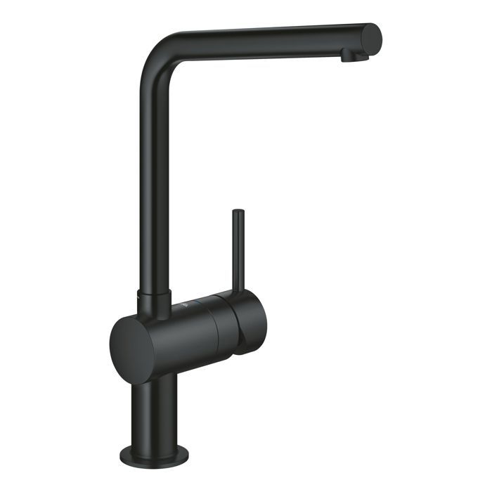 Grohe Mitigeur évier cuisine Minta bec L Phantom Black 31375KF0
