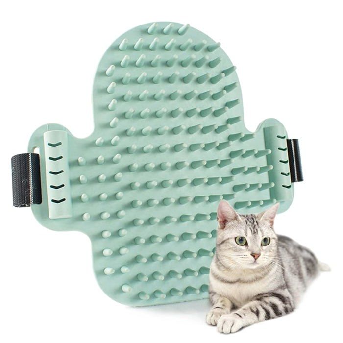 Meilleurs prix pour Brosse d'angle pour chat, jouet amusant pour chat, brosse d'angle murale auto-toilettante pour chat,massage pour soulager les,vert