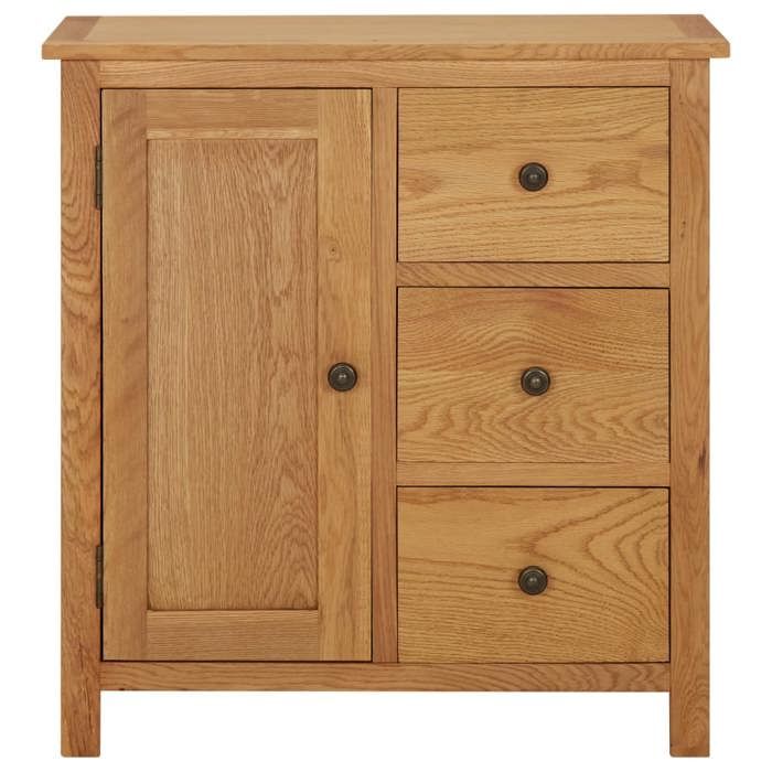 “SALE 2025”Buffet bas salon - Classique - Commode Placard 70x35x75 cm Bois de chêne massif chill497507