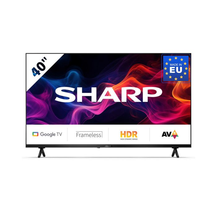 Sharp Smart TV 40 pollici Full HD Nero Televisore LED con Netflix e YouTube